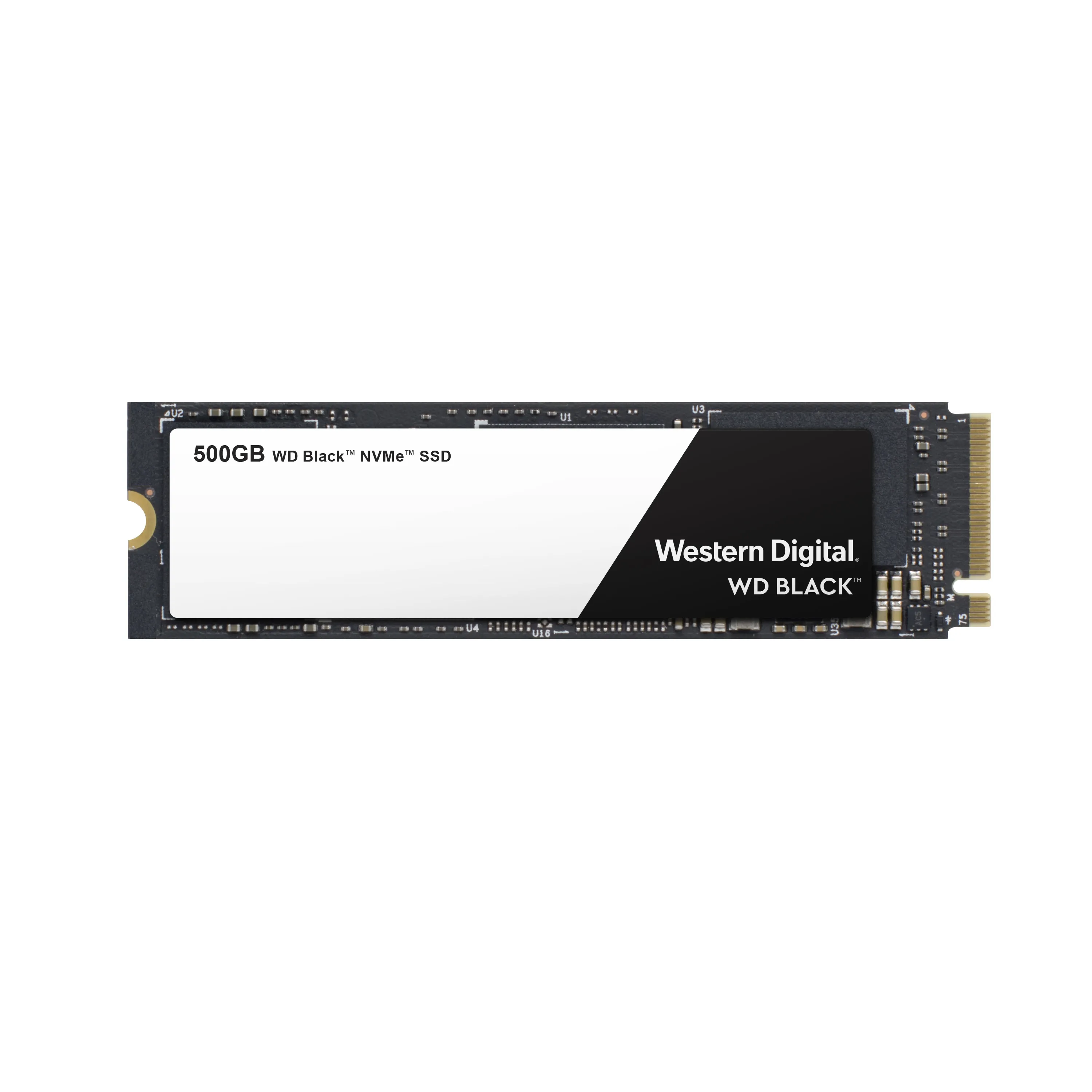 WD 500GB, PCIe, 3400/2500 MB/s - SSD-levy M.2, musta