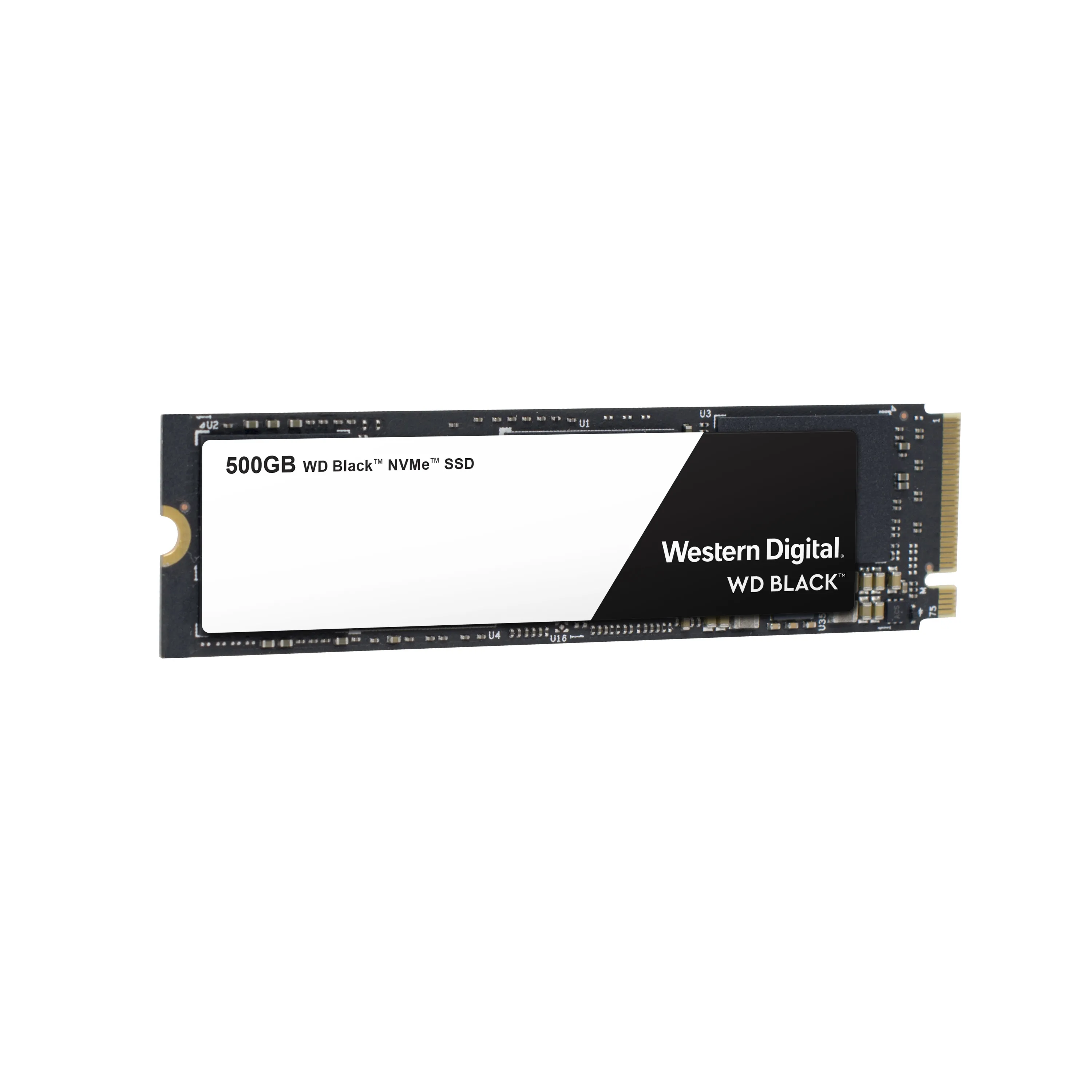 WD 500GB, PCIe, 3400/2500 MB/s - SSD-levy M.2, musta