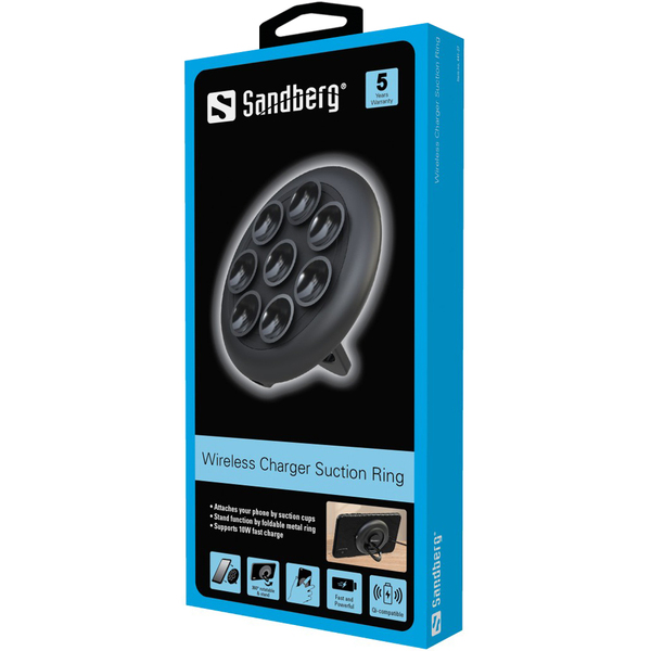 Sandberg Wireless Charger 10W with Suction Ring