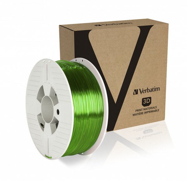 3D Printer Filament PET-G 2.85MM 1KG, Green Transparent