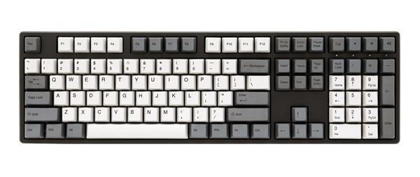 Ducky One Gray x Gray Cherry MX - Taustavalaistu Pelin&auml;pp&auml;imist&ouml;