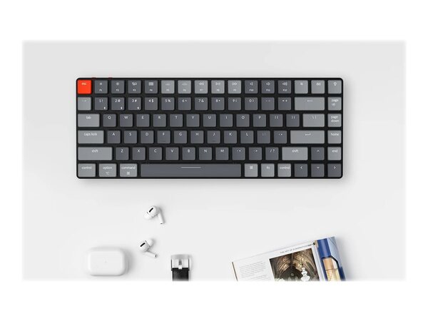 Keychron K3 V2, RGB, Hot Swap 75%, Optical Red Keychron, Optical Red Switch - wireless gaming keyboard