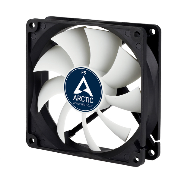 Arctic F9 Black 92mm Fan Low Noise, Standard Fan