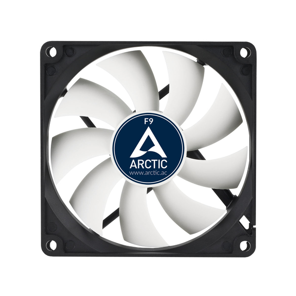 Arctic F9 Black 92mm Fan Low Noise, Standard Fan