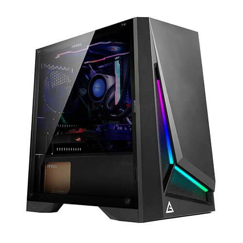 Antec DP301M - Micro-tornikotelo, ikkunalla, Musta