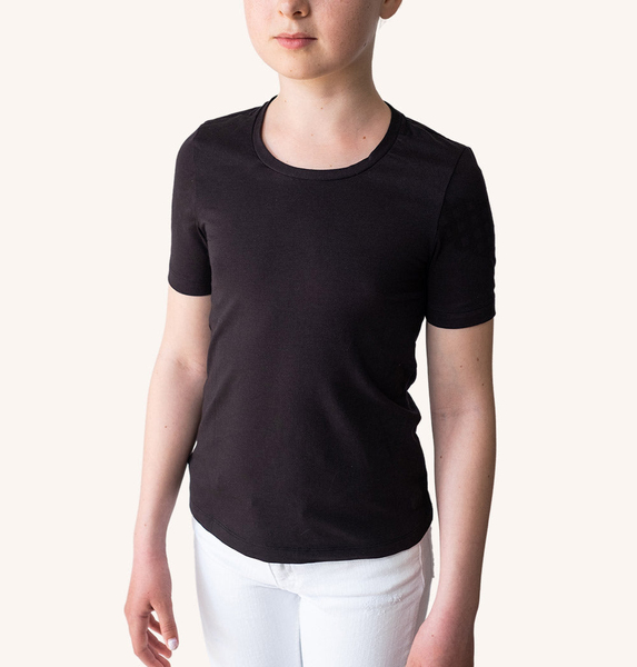 SWEDISH POSTURE T-Shirt Kids Alignment Cotton Black S