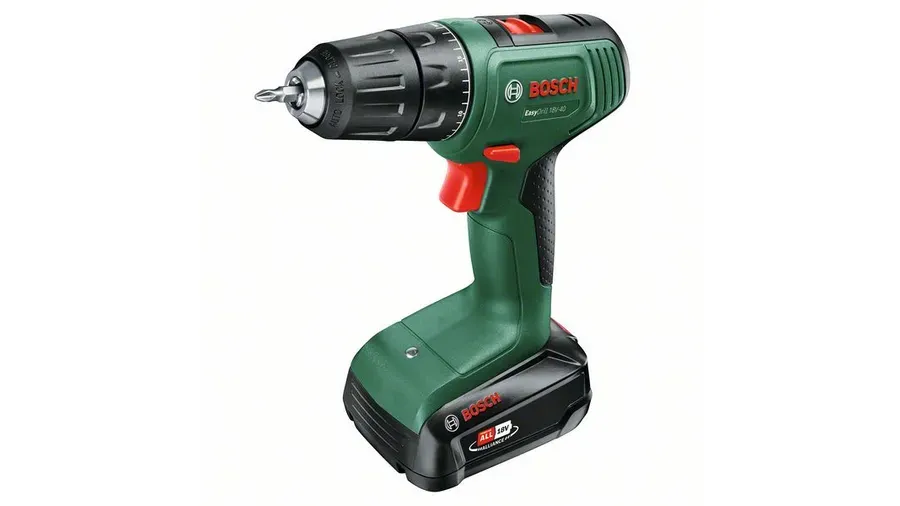 Bosch Cordless drill EasyDrill 18V-40 (green/black, Li-ion battery 2.0Ah, case)