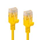 MicroConnect Cat6a Slim U/UTP - network cable, 0.5 m, Yellow