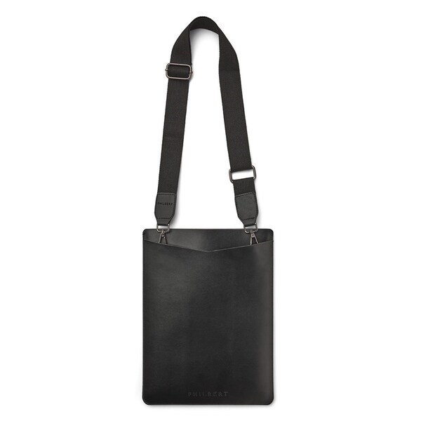 Philbert Ultra Slim Sleeve incl strap MacBook 14'' M1 2021, Black