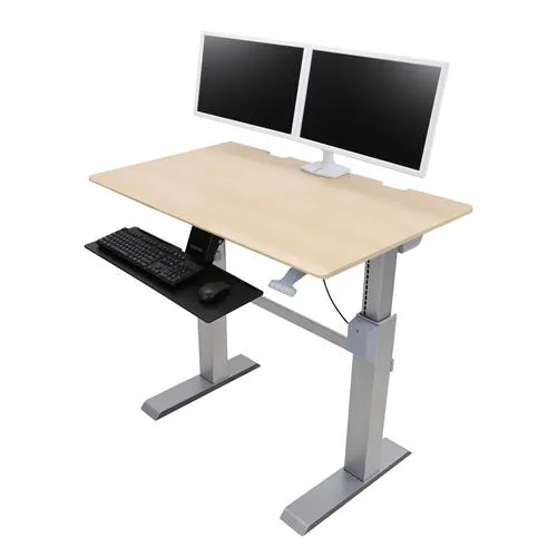 ERGOTRON WorkFit-DL 48 Sit-Stand Desk maple