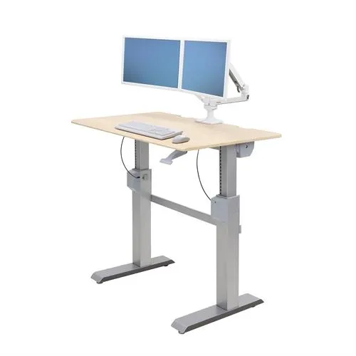 ERGOTRON WorkFit-DL 48 Sit-Stand Desk maple