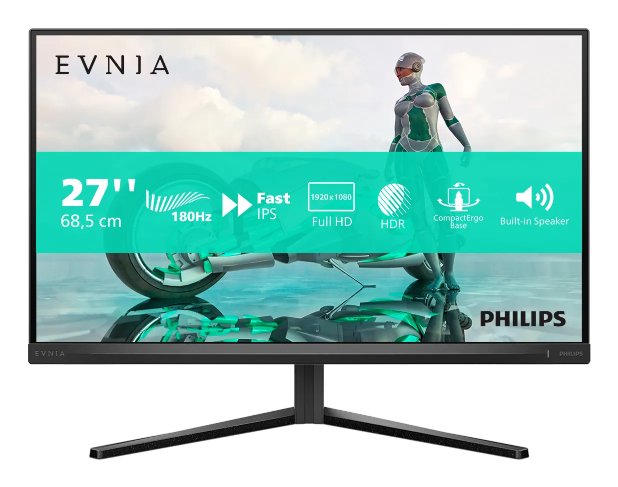 Philips Evnia 27M2N3200A/00 27" Full HD, IPS -pelin&auml;ytt&ouml;