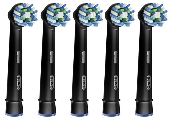 BRAUN VAIHTOHARJA ORAL-B CrossAction Black 5ct, paketissa 5kpl mustaa CrossAction vaihtoharjaa. UUTUUS!