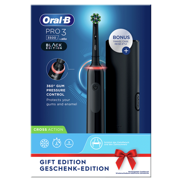 Oral-B PRO3 3500 - electric toothbrush, Black