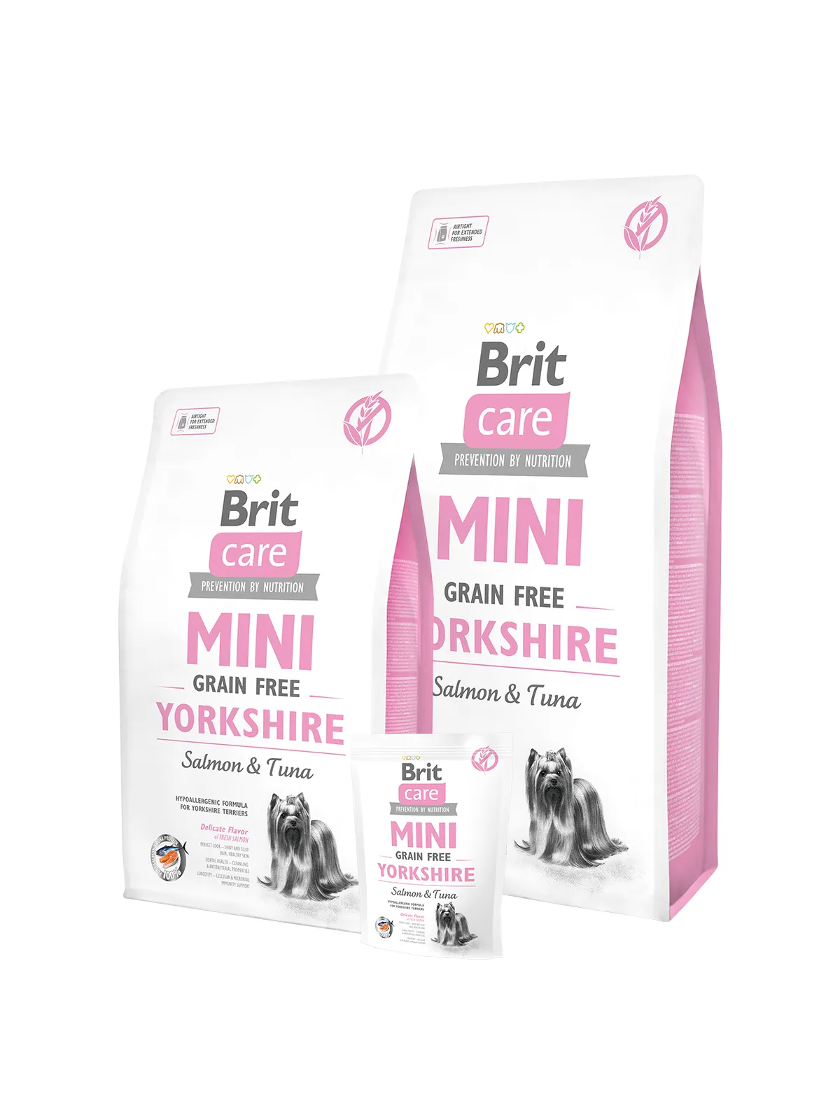 Brit Care Mini Grain Free Yorkshire Salmon & Tuna, Dry food for dogs, Adult, 2kg