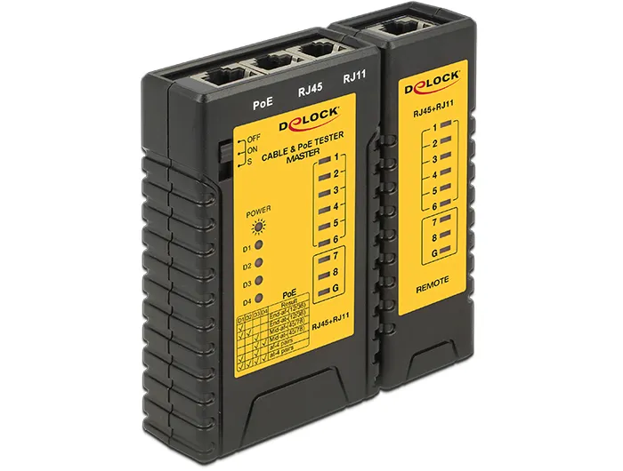 Delock Cable Tester RJ45 / RJ12 / PoE