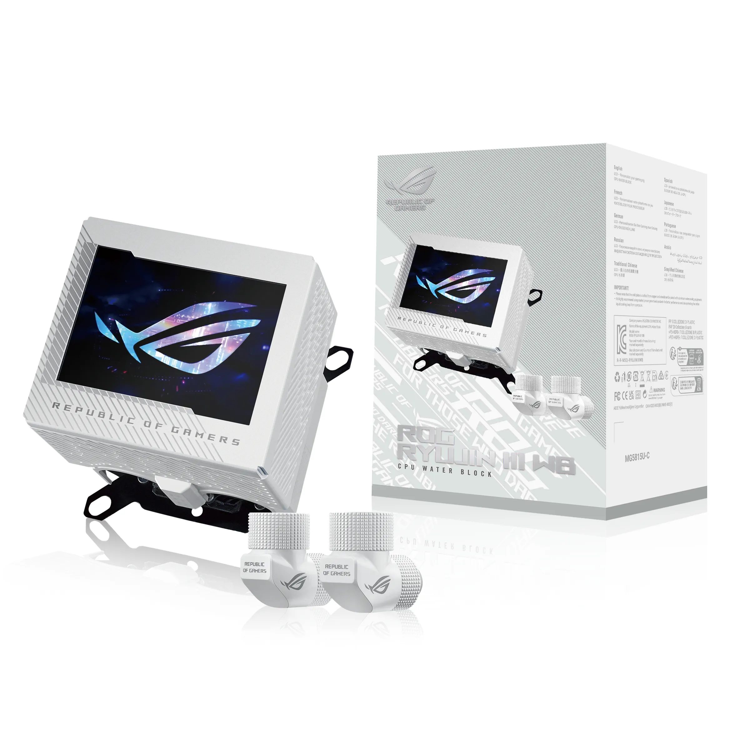 ASUS ROG RYUJIN III WB WHT CPU Cooler White Edition