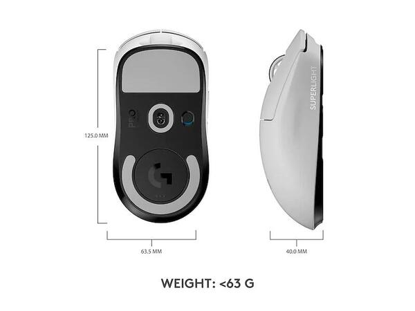 Logitech G305 X Superlight Wireless Gaming Mouse, White
