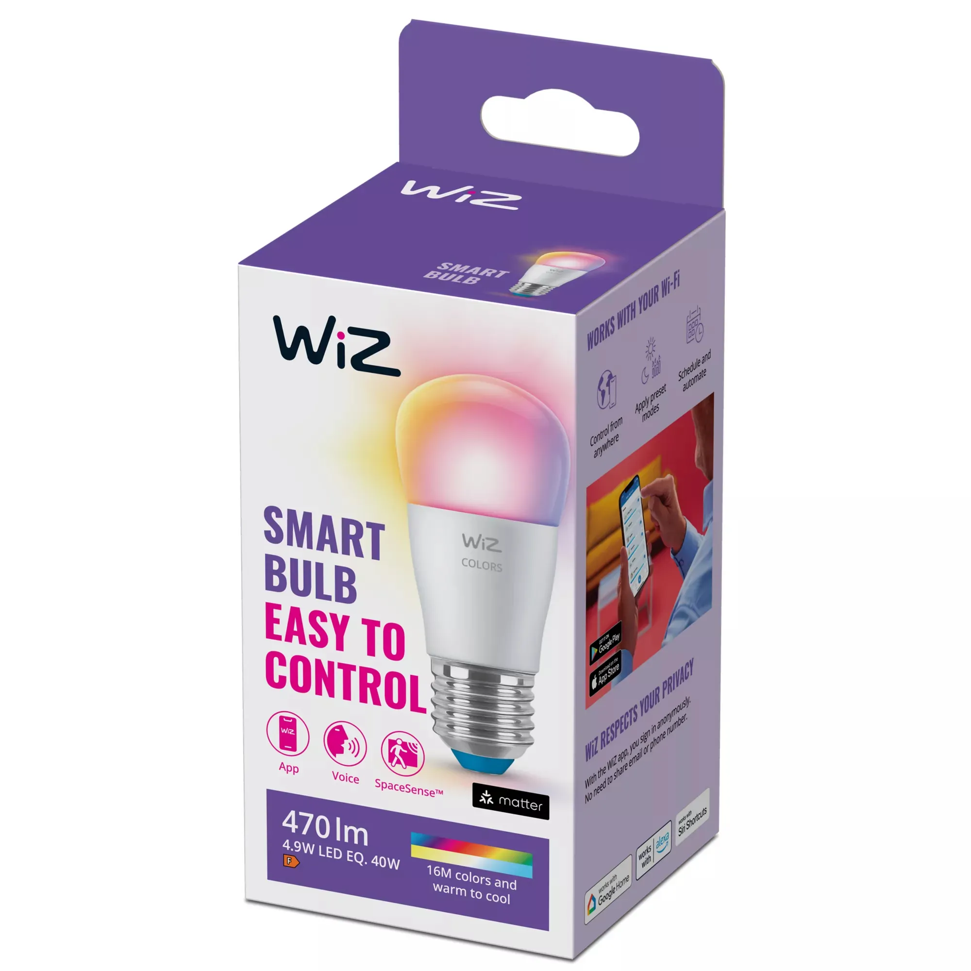 WiZ full color E27 - smart lampa