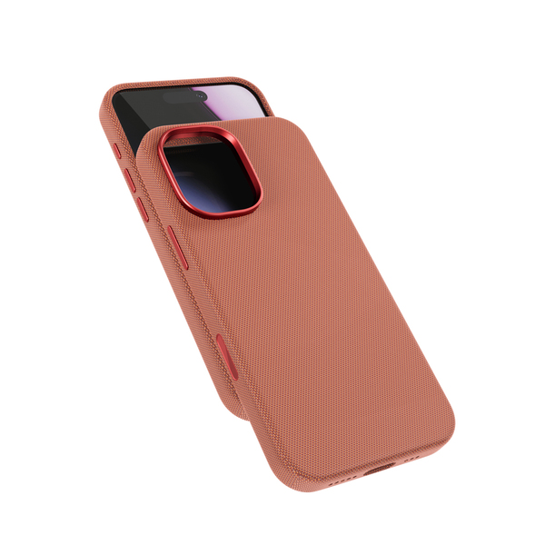 Epico SolidWoven Pro Mag+ Case | iPhone 17 | Qi2  &  MagSafe Compatible | Sienna | Raised Edges  &  Camera Frame