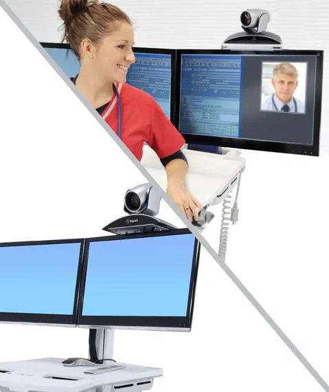 ERGOTRON SV Telepresence Kit for Dual Monitor Powered Cart