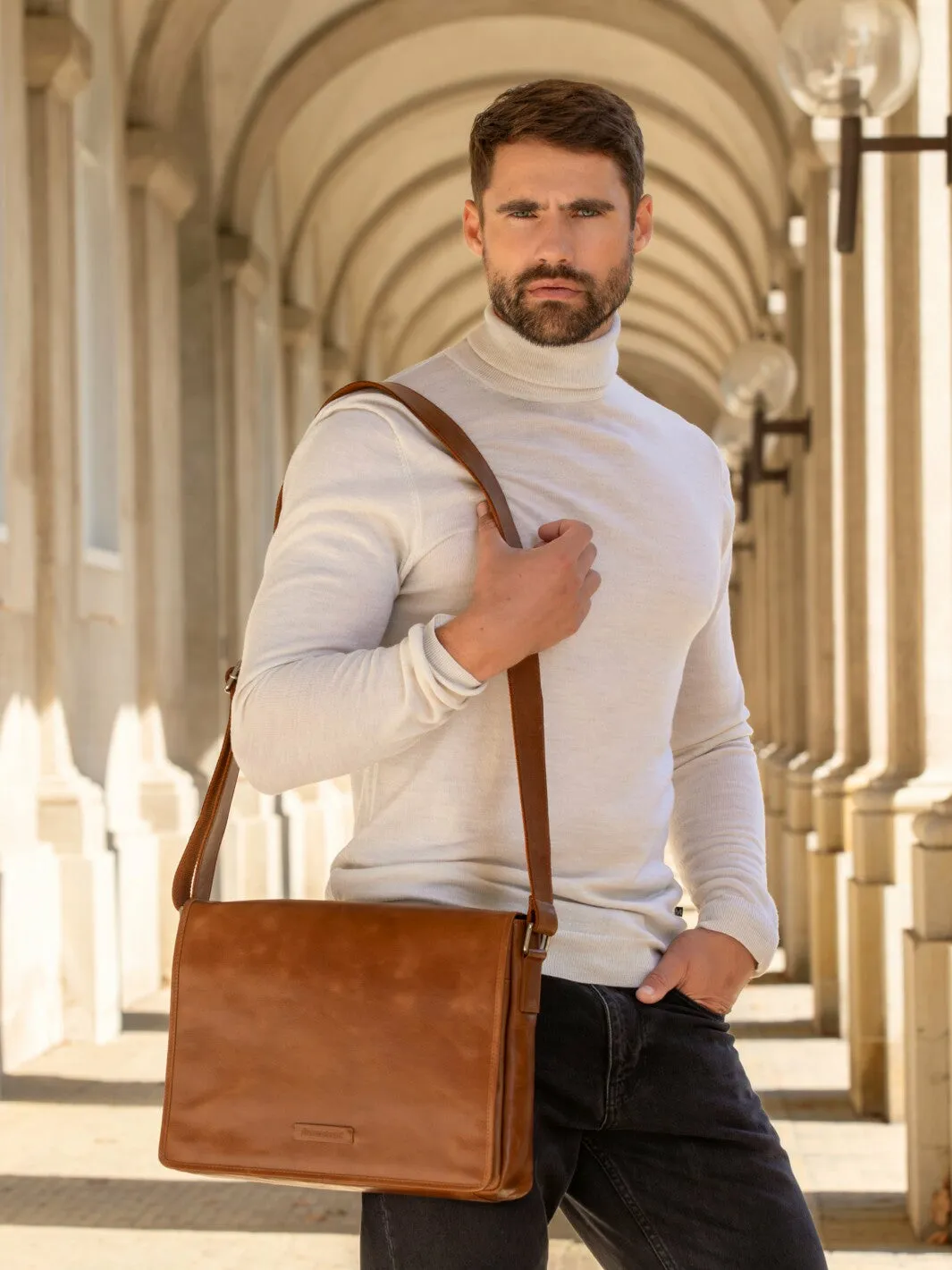 14'' Laptop Bag Marselisborg (2nd gen), Golden Tan