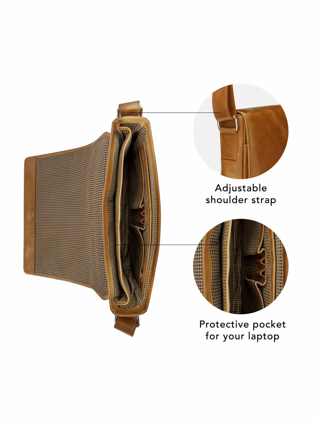 14'' Laptop Bag Marselisborg (2nd gen), Golden Tan