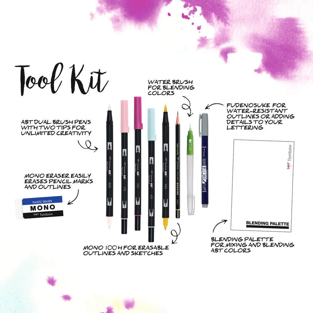 Blended lettering set Tombow Good Vibes