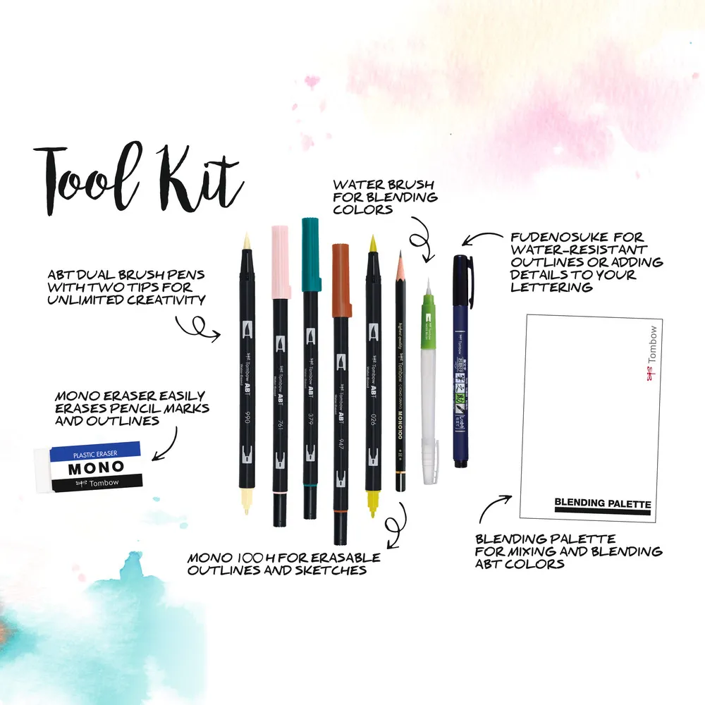 Blended lettering set Tombow Good Vibes