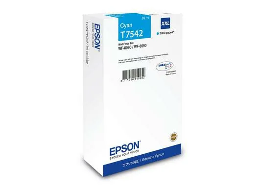 Epson T7542 XXL-mustekasetti, 69 ml, cyan