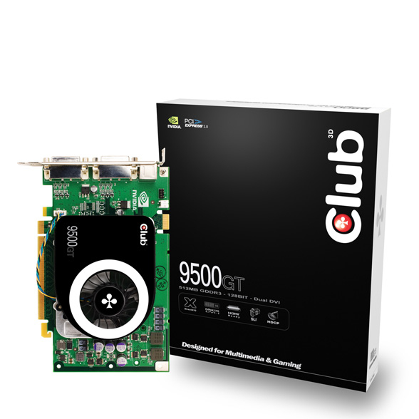 CLUB3D CGNX-G952DD 9500GT 512MB PCIX