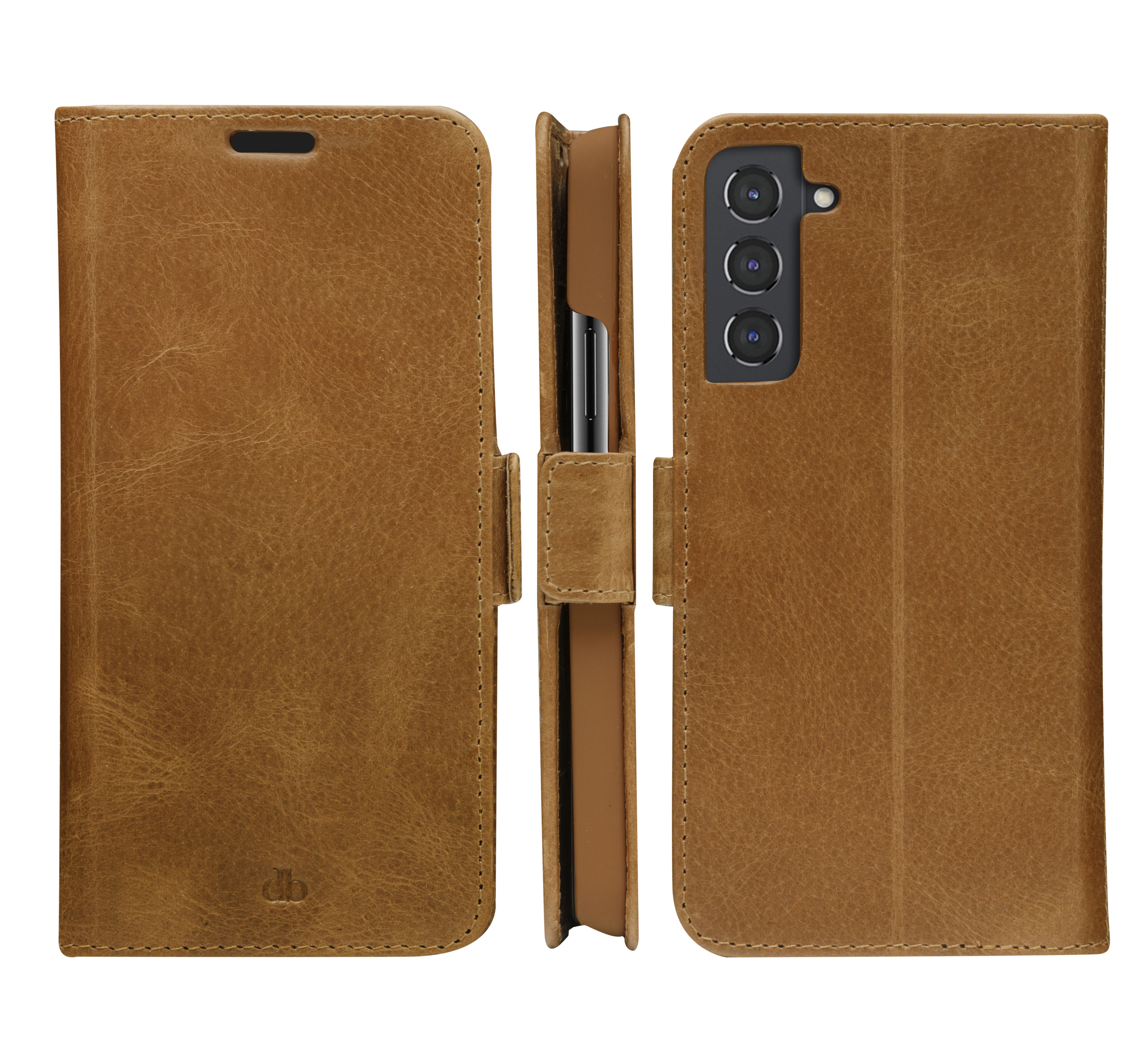 Dbramante1928 Copenhagen Slim, Galaxy S22 Plus - Wallet Case, Tan