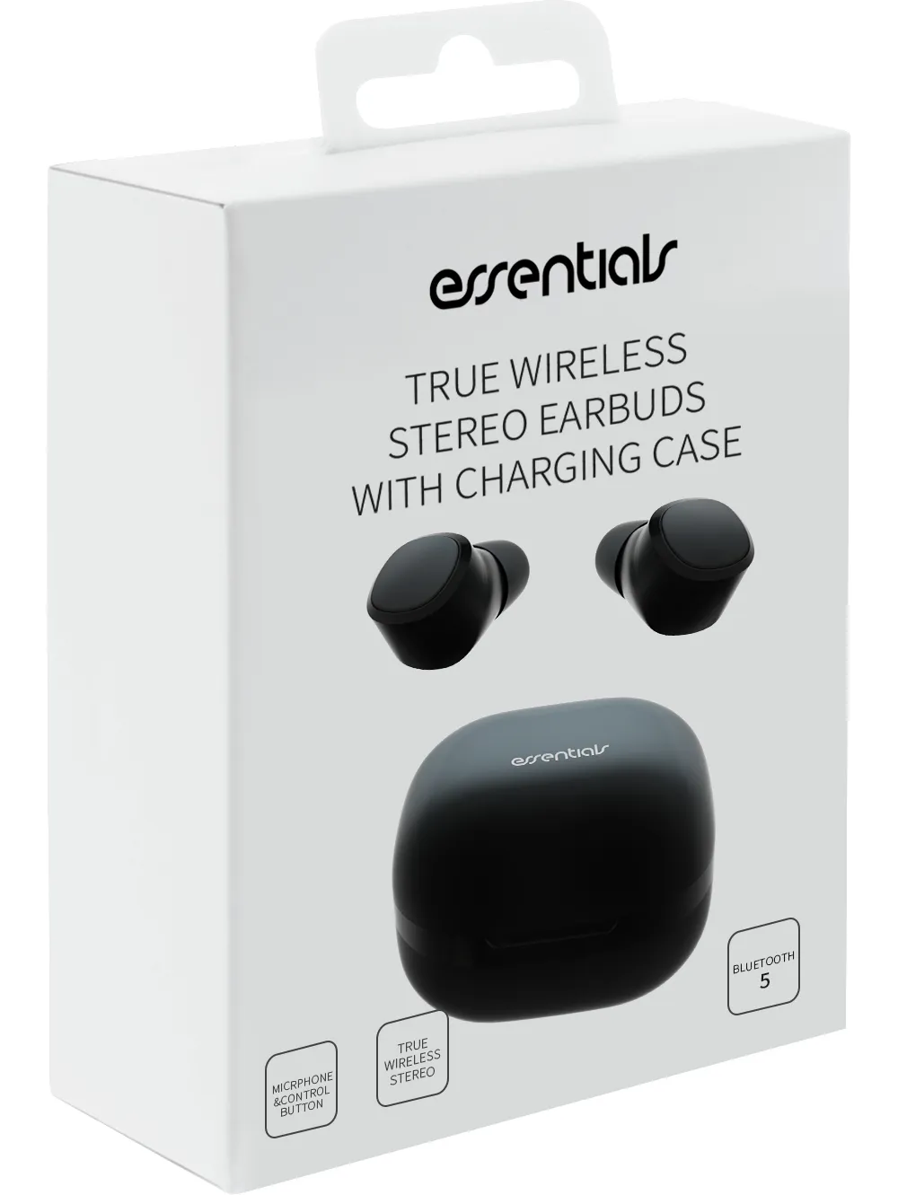 Essentials True Wireless IPX6 -langattomat nappikuulokkeet, musta