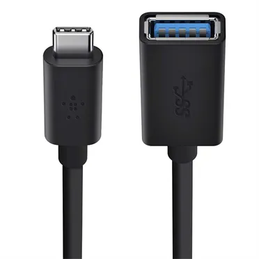 Belkin USB-C &ndash; USB-A - adapter, Svart