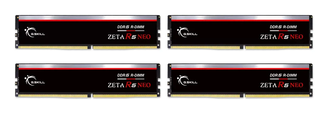 G.SKILL Zeta R5 Neo RGB 128 Gt (4 x 32 Gt) DDR5 6400 MHz, CL32 -muisti, musta/harmaa (EXPO)