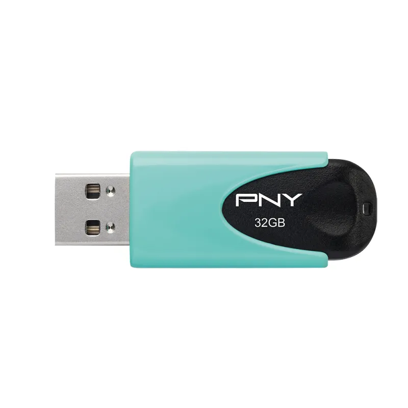 PNY 32GB Attache 4 USB 2.0 - memory stick, Turquoise