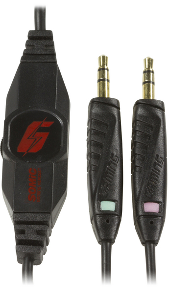 SOMIC G2 suljettu kuuloke, 40mm elementti, 32Ohm, 3,5mm, musta/pun