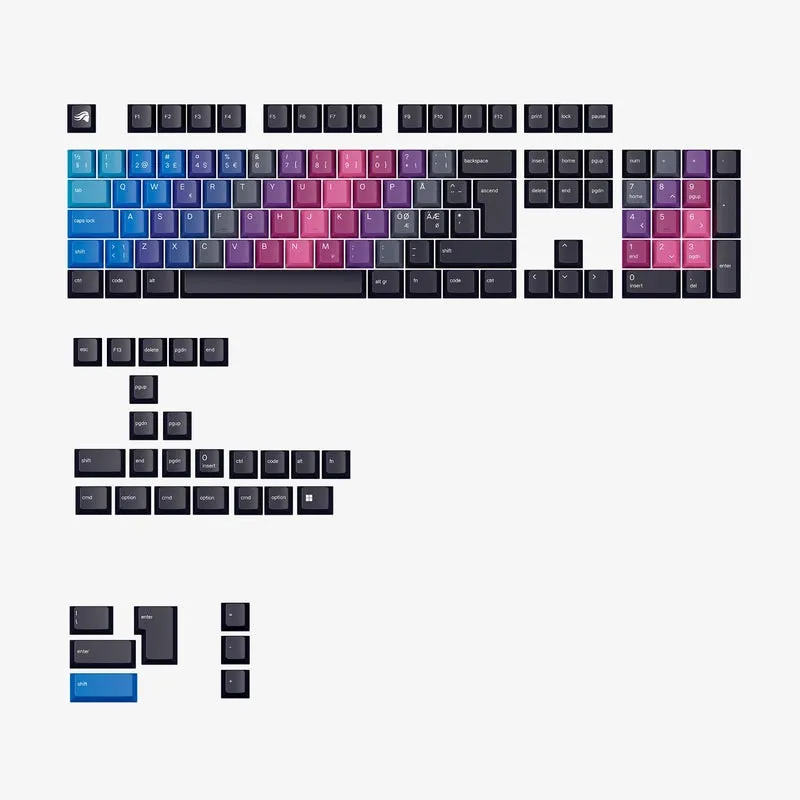 Glorious GPBT Gradient Keycaps Afterparty Nordic