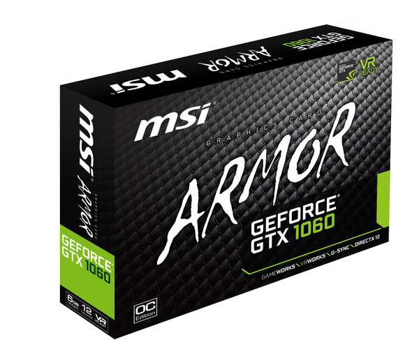 MSI GeForce GTX 1060 ARMOR 6G OC - Graphics card