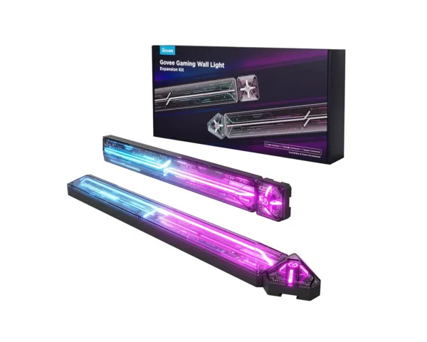 Govee Gaming Wall Light Expansion Kit (2 Tubes+1 square connector+1 triangle connector)