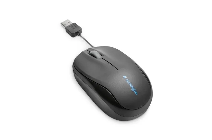 Kensington Pro Fit Retractable Mobile -langallinen hiiri, musta