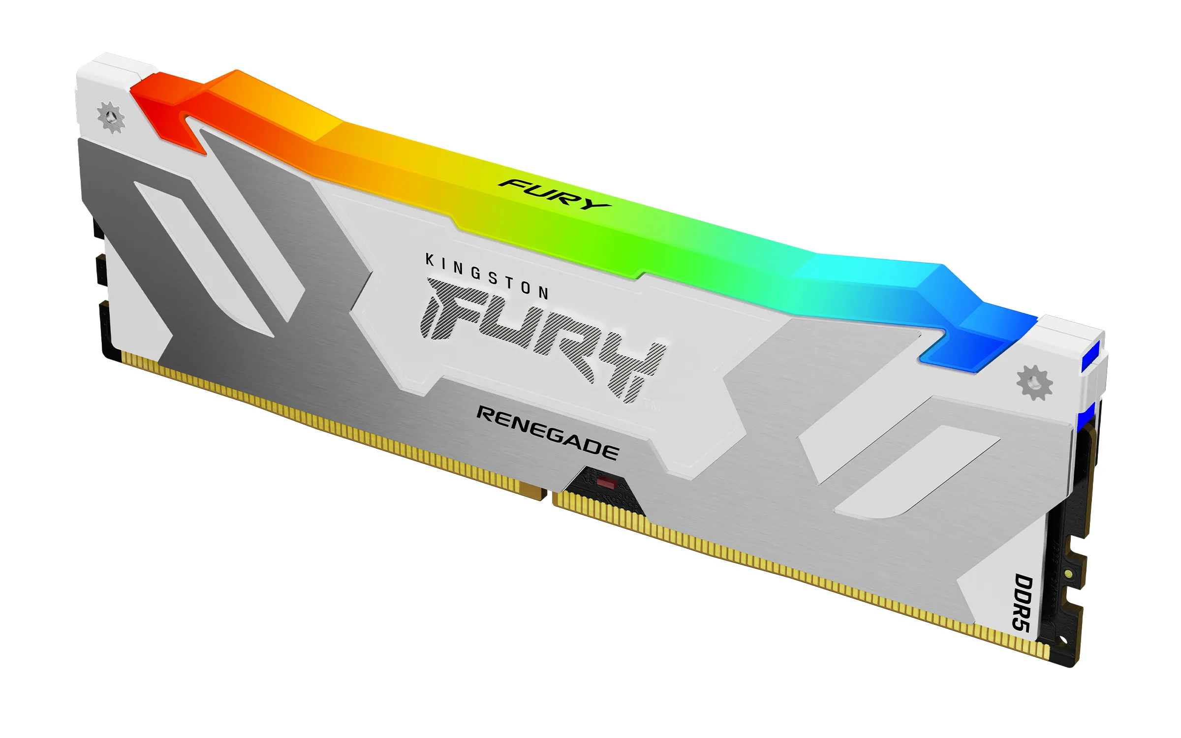 Kingston FURY Renegade RGB 24 Gt (1 x 24 Gt) DDR5 8000 MHz, CL38 -muisti, valkoinen (XMP)