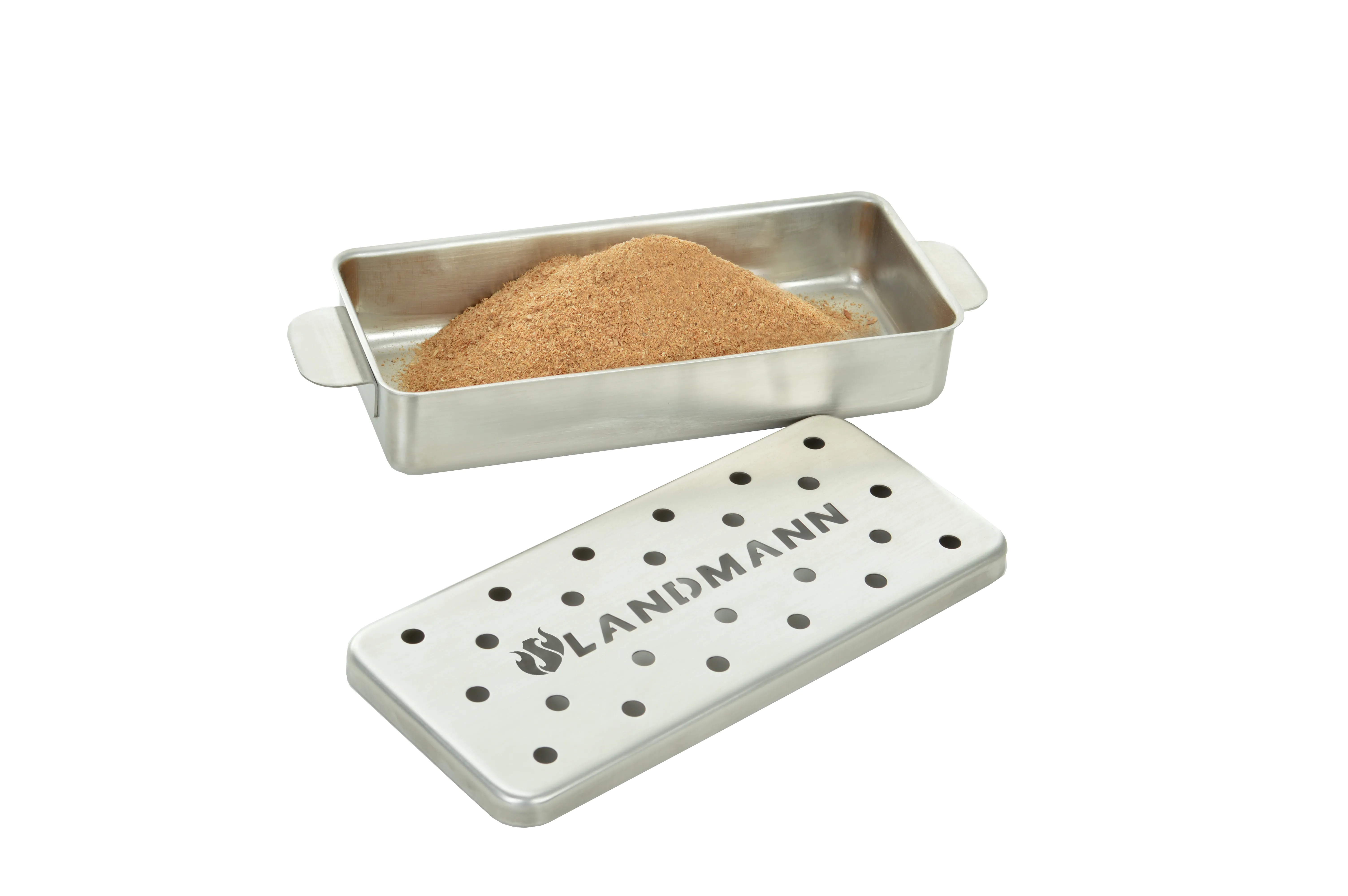 Smoke box for Landmann charcoal and gas grill