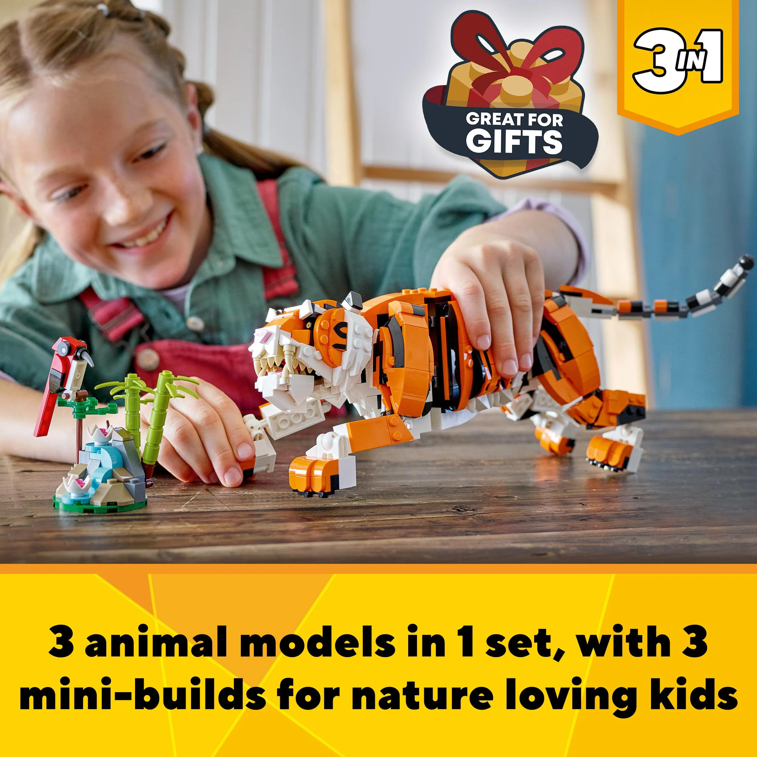 LEGO Creator 3-in-1 Majestic Tiger 31129