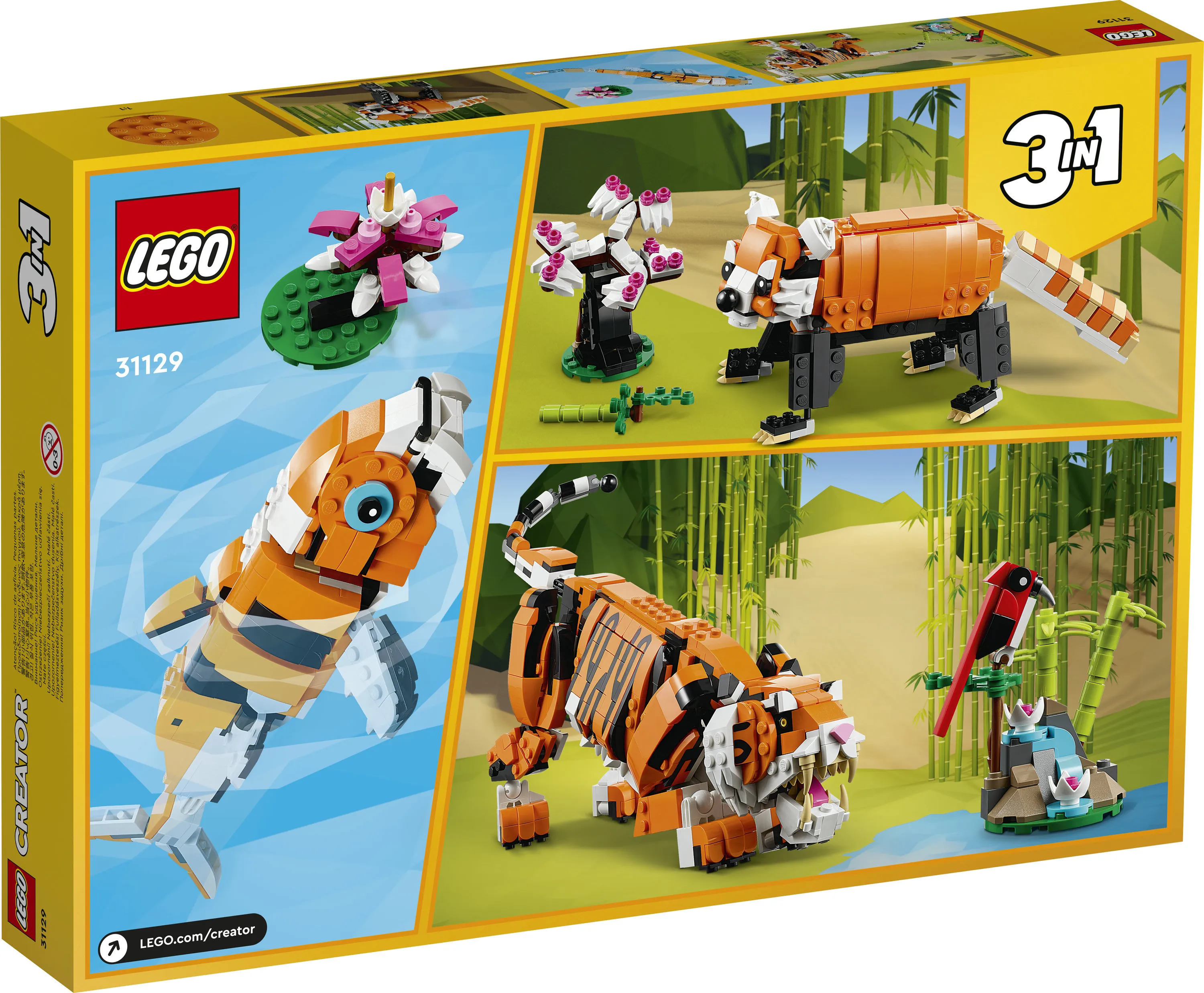 LEGO Creator 3-in-1 Majestic Tiger 31129