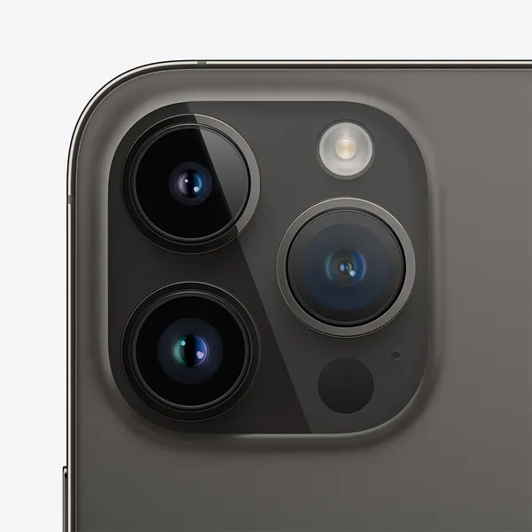Kunnostettu iPhone 14 Pro 256 Gt -puhelin, Tähtimusta (Hyvä kunto)