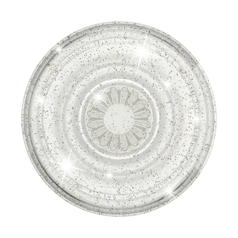 POPSOCKETS Clear Glitter Silver