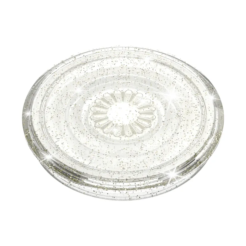 POPSOCKETS Clear Glitter Silver