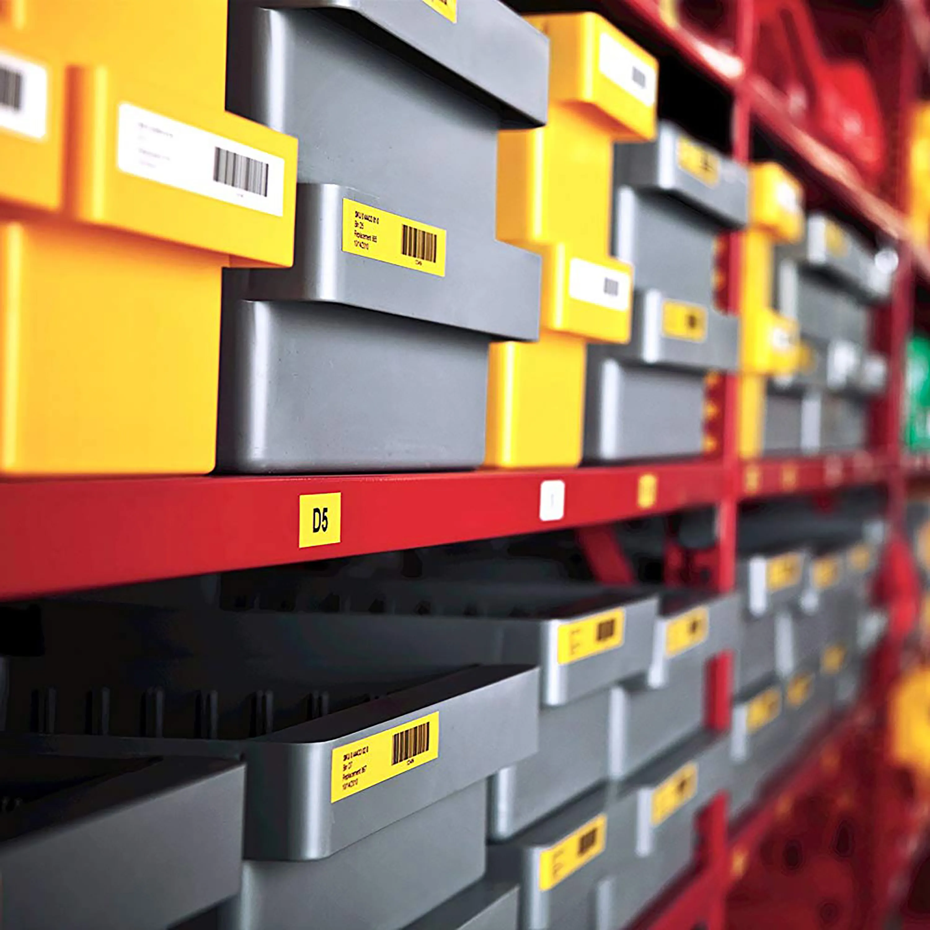 DYMO D1 m&auml;rktejp standard 24mm, svart p&aring; gult, 7m rulle