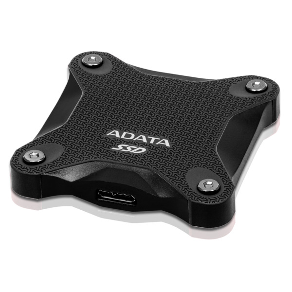 A-DATA SD620 512GB External SSD with USB 3.2 Gen 2, Rugged, Portable, for console gaming, Black